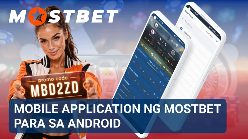Ina-download ng Android device ang MostBet application para sa mobile na paggamit.
