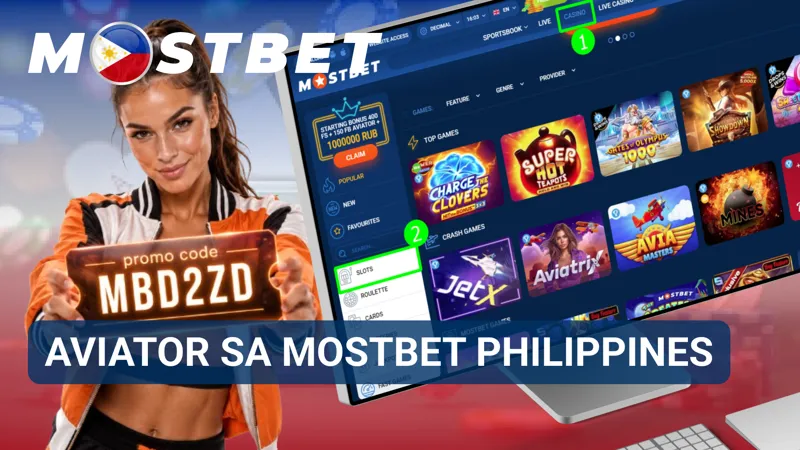Makikita sa screen ang lumilipad na eroplano, tumataas na multiplier, at interface ng Aviator sa MostBet Philippines.