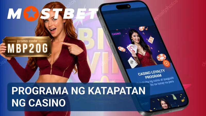 Nag-iipon ang reward ladder ng mga puntos habang ginagamit ang mga laro sa casino.