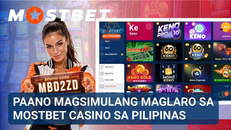 Inilalarawan ng gabay sa screen ang mga pangunahing hakbang para makapagsimula sa casino.
