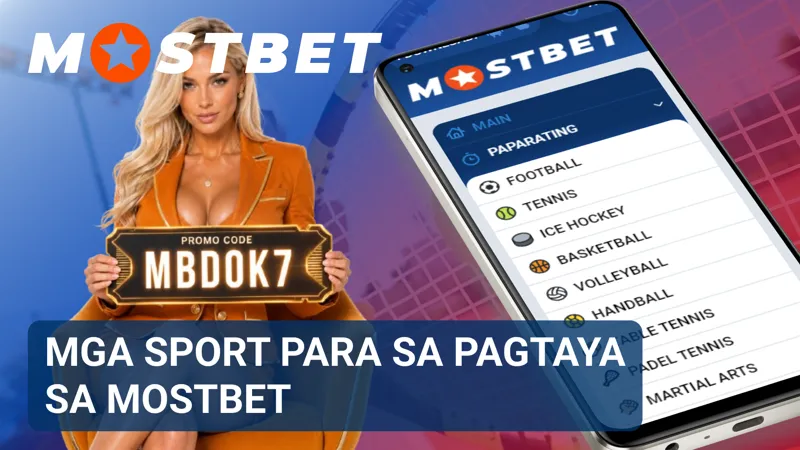 Ipinapakita ng sportsbook menu ang malawak na hanay ng mga disiplina para sa pagtaya.