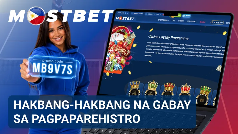 Ipinapakita ng larawan ang sunod-sunod na mga hakbang sa paggawa ng account sa MostBet para sa Pilipinas.
